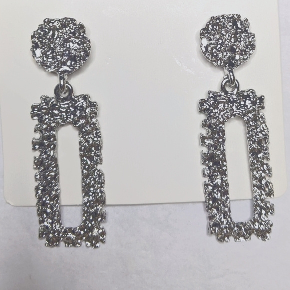 Silver Drop Earrings - Picture 6 of 8